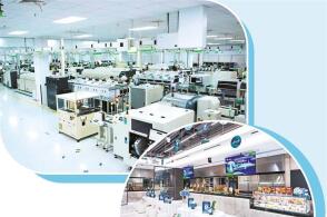 左图获评可持续灯塔工厂的施耐德电气无锡工厂资料图片下图恒天然武汉应...