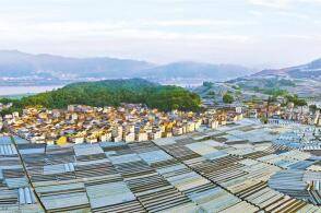 7月8日安徽省安庆市岳西县一现代农业产业基地项目建设现场工人在进行...